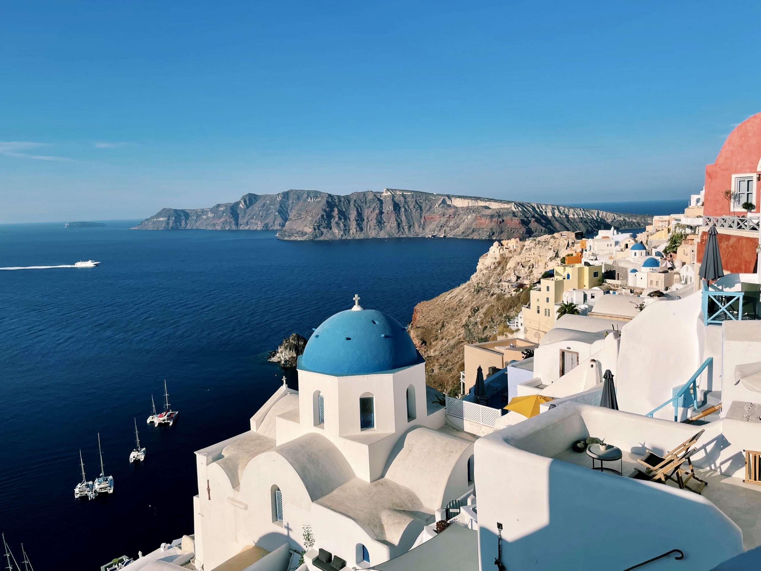 Grèce Santorin Fira Oia Baie d'Ammoudi Pyrgos Callistis Cape Columbo
